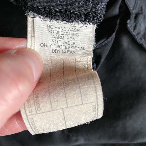 Women’s Emporio Armani black snap closure shirt 44 - Picture 8 of 14